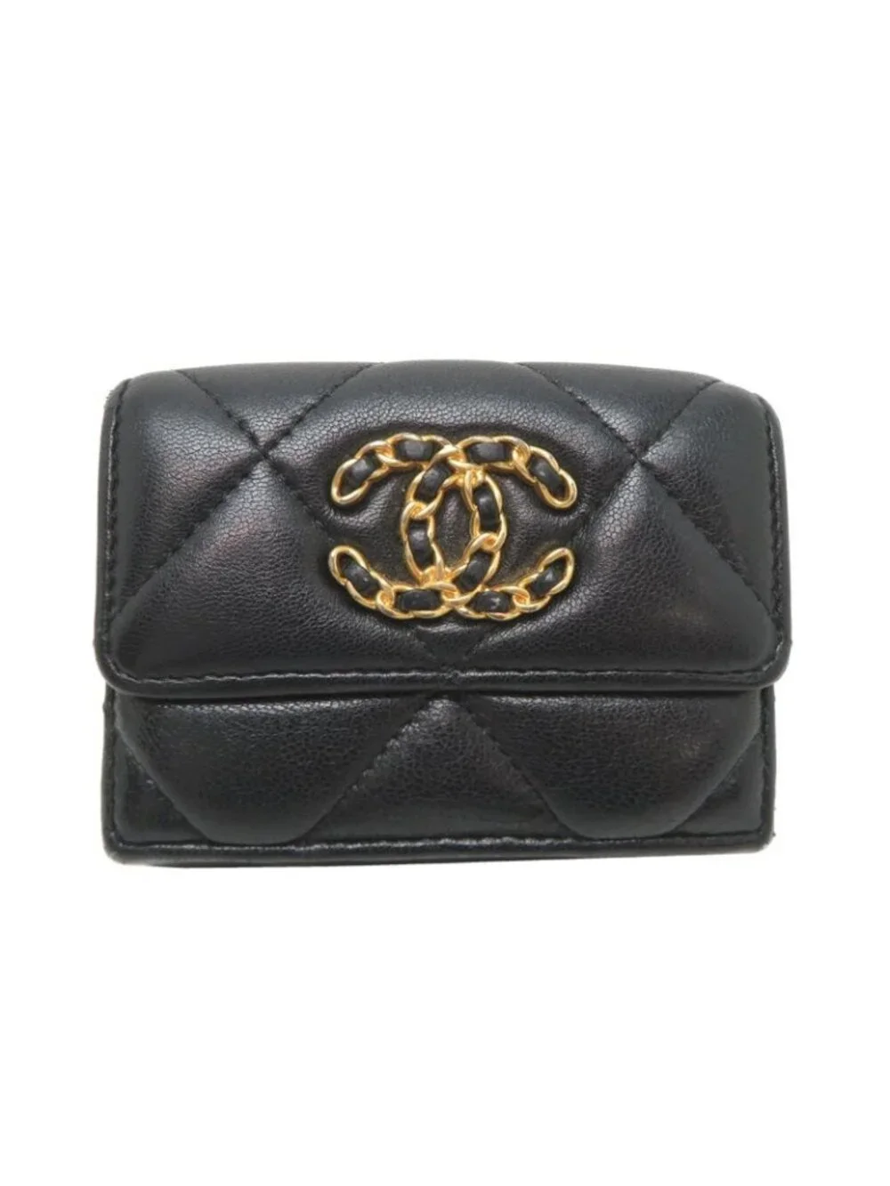 Chanel Trifold Wallet Black